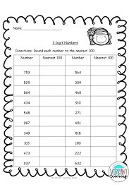 Rounding Worksheets Nearest 100 Rounding Worksheets Elementary Math Worksheets