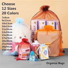 Jewelry Bag Organza Gift Bags Jewelry Packing Drawable For Christmas Wedding Gift Bags Pouches Packaging Bags 10x15 Cm 1 Festival Party Party Supplies Festival