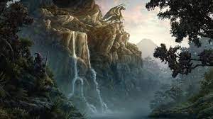 Egg Thief Fantasy Dragon Landscape Fantasy Landscape Landscape Wallpaper Landscape Art