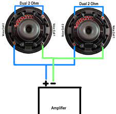 You will need four wires total for parallel wiring. Wiring Subwoofers Speakers To Change Ohm S Abtec Audio Lounge Blog