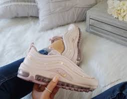 Nike Air Max 97 Black And Rose Gold Custom Nike Air Max 97 Shoes Embellished In Rose Gold Etsy Nike Air Max 97 Air Max 97 Nike Air Max