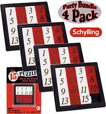 Finally you can make interactive jigsaw puzzle from a photo of your pet or favourite movie and send it to your friends. Schylling The 15 Puzzle Number Slide Brain Teaser With Clear Carry Case Party Bundle 4 Pack Buy Online At Best Price In Uae Amazon Ae