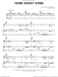 Crue Home Sweet Home Sheet Music For Voice Piano Or Guitar