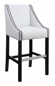 Black And White Bar Stools Set Of 2 White Bar Stool With Nailhead Trim Set Of 2 102845 White Bar Stools Black Bar Stools Bar Stools