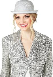 Forum Novelties Men's Glitter Mesh Adult Novelty Derby Hat, Silver, One  Size : Amazon.ca: Clothing, Shoes & Accessories