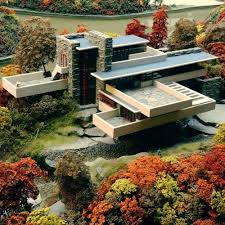 Bauhaus Movement Frank Lloyd Wright Architecture Waterfall House Organic Architecture