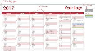 Free Template Working Calendar Wmfexcel