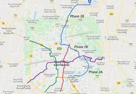 Μετρό μπλέ γραμμή προς αεροδρόμιο, κατέβηκα χολαργό. Adb Approves 500 Mn Loan For Bangalore Metro S Phase 2a 2b The Metro Rail Guy