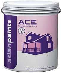 It is a very scrubbable, very resilient finish and it's got only the slightest sheen to it otherwise its dead matt. Asianpaints Asian Paint 4 Ltr Ace Paint In Colour Size White White Emulsion Wall Paint Price In India Buy Asianpaints Asian Paint 4 Ltr Ace Paint In Colour Size White White