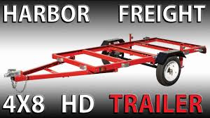 Build a box for a harbor freight folding trailer featuring easily removable sides, weather proof materials, and plenty of locations to secure your load. 1195 Lb Capacity 48 In X 96 In Heavy Duty Folding Trailer