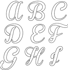 Letras Cursivas Para Imprimir Bonitas Alfabeto E Moldes Para Caligrafia