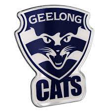 A lot of our pictures try and be a bit clever, or a bit coy about being football posters. Geelong Cats Lensed Chrome Supporter Logo