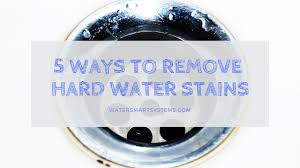 Hard water contains minerals like copper and magnesium which, overtime, cause brown stains. How To Clean Stains Caused By Hard Water On Tiles Quora