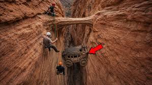 Tourists found an ancient horse-drawn carriage wedged inside a canyon. What the, rangers found in the coach solved the biggest Old West mystery! | Dailystories | Facebook