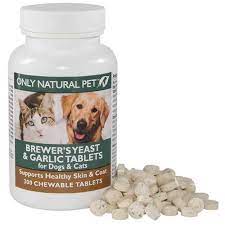 Only Natural Pet Brewers Yeast Garlic Tablets For Dogs Natural Pet Pets Brewers Yeast