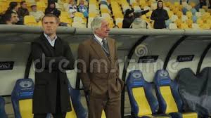 Sergiy rebrov ist ein ehemaliger fußballspieler aus украина, (* 03 июня 1974 г. Football Coach Sergiy Rebrov In The Stadium During A Football Match Stock Video Video Of Match Play 167992973