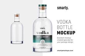 Vodka Bottle Mockup Bottle Mockup Vodka Bottle Vodka