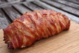 Yet after that you brought out that garlic natural herb butter roast turkey breast and the way you spoke about it in the. Turkey Breast And Stuffing Wrapped In Bacon A Geek Trapped In The Kitchen