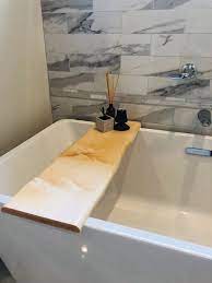 Compare prices on popular products in bath products. Natural Edge Bath Caddy Blonde Wood Tub Caddy Wooden Bathtub Etsy Bath Tray Tub Tray Wood Bath Tray