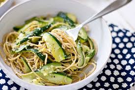 Homemade Zucchini Spaghetti With Lemon Oh My Veggies Recipe Lemon Spaghetti Pasta Dishes Easy Pasta Dishes