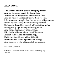 Madison Cawein Abandoned Words Beautiful Poetry Quotes