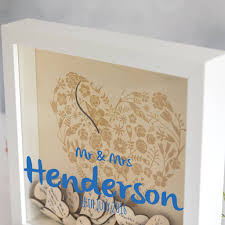 An alternative to having a wedding guest book is using advice cards. Personalised Wedding Guest Book Box Frame With Hearts By Mirrorin Notonthehighstreet Com