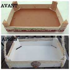 Cagette Recyclee En Plateau Marin Diy Cagettes Deco Cagette Diy Recup