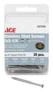Having trimming that looks good is. Ace Trim Screw Square Fine No 7 2 1 4 In L Silver Vshe5327606 19043ace
