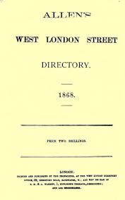 Nous vous proposons des collections complètes pour décorer toute la maison : Allen S West London Street Directory 1868 By Samuel Allen