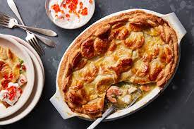 Brush with melted butter and top with cheese. A Seafood Pie For The Feast The New York Times