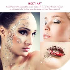 Rhinestone Stickers 2475 PCS, Nicpro Self Adhesive Face Gems Stick on