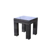 A perfect companion is the turtle beach end table. Bora Bora Patio Wicker Rattan End Table With Glass Top Overstock 32538941