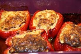 Poivrons Rouges Farcis A La Ricotta Recette Poivron Farci Ricotta Recette Poivron