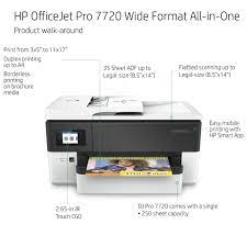 For successful installation, follow the on screen instructions. Hp Officejet Pro 7720 A3 4800 X 1200 Dpi Wifi Thermal Inkjet Printer