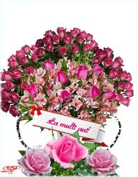 La Multi Ani Fericiti Cu Sanatate Si Noroc Floral Happy Birthday Birthday
