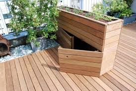 Roof Terrace With Wooden Planter To Unfold Patio Plants Small Backyard Landscaping Indoor Garden