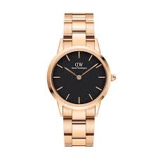 Check spelling or type a new query. Iconic Link Rose Gold Black 28mm Daniel Wellington