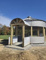 Grain Bin Gazebo By Hinged Backyard Gazebo Backyard Pavilion Gazebo