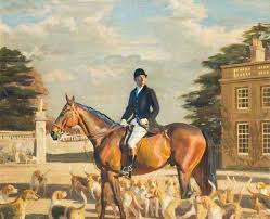 Major E Shackle Buckinghamshire Farmers Hunt By Alfred James Munnings Art Horse Painting Horse Art