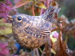 Zaunkonig Gartenkeramik Keramik Vogel Keramik