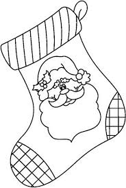 Bota De Navidad Para Colorear