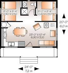 Right here, you can see one of our small 2 bedroom cabin plans collection, there are many picture that you can found, don't forget to see them too. House Plan 034 00177 Cottage Plan 480 Square Feet 2 Bedrooms 1 Bathroom In 2021 Tiny House Floor Plans House Plans Tiny House Plans
