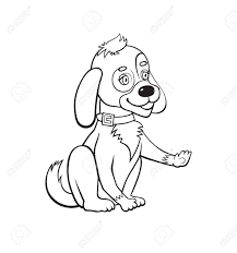 Check spelling or type a new query. Cartoon Cute Big Dog Monochrome Illustration For Perfect Card Or Any Kind Of Design Character Isolated On White Background Royalty Free Cliparts Vectors And Stock Illustration Image 90907971