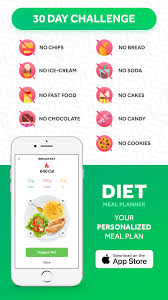 Challenge With Getfit Healthy Meal Planner Calorie Tracker App Food Tracker