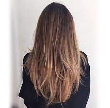 haare balayage haarschnitt haarschnitt lange haare