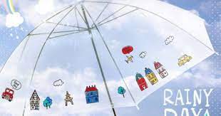 シンプルな傘を可愛くデコ ダイソーの ビニール傘ステッカー がプチプラで優秀 ビニール傘 傘 シール