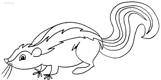 Valentine's day word scramble printable. Printable Skunk Coloring Pages For Kids
