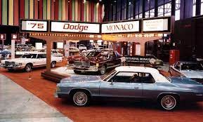 1975 Dodge Monaco Models Lineup At The Chicago Auto Show Car Dealership Chicago Auto Show Classic Cars