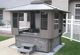 And, while some hot tub enclosures may present more of a hazard than others, if you know some general safety tips, chances are that now that you are equipped with some awesome ideas for enclosing your hot tub, as well as some general safety tips, there is. Amazing Tubtops Hot Tub Enclosure Kits To Give Enjoyable