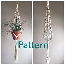 Lyric Single Macrame Pattern Beginner Pdf Diy Hanger Single Etsy Macrame Patterns Plant Hanger Macrame Plant Hanger Patterns